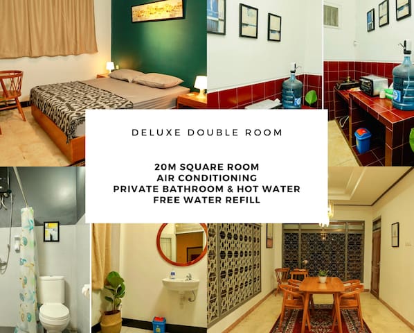 Terima Kasih Double bed with hot water and AC