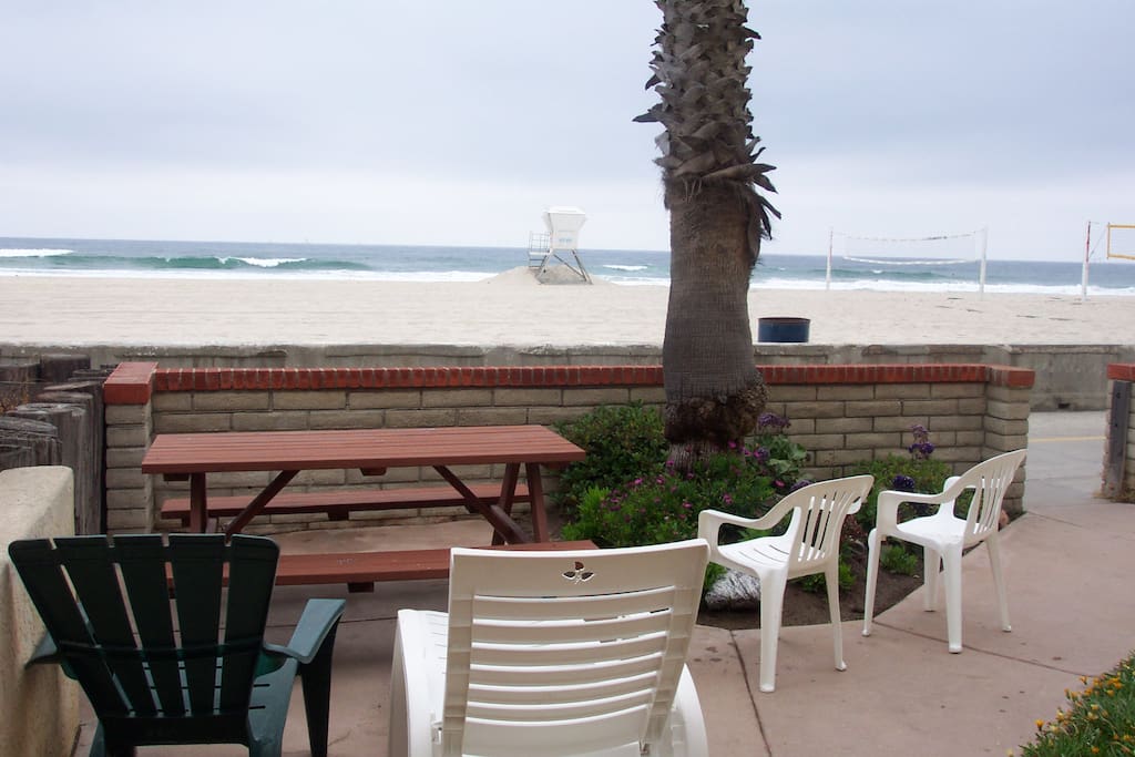 Patio photo showing the beach and your unobstructed view.