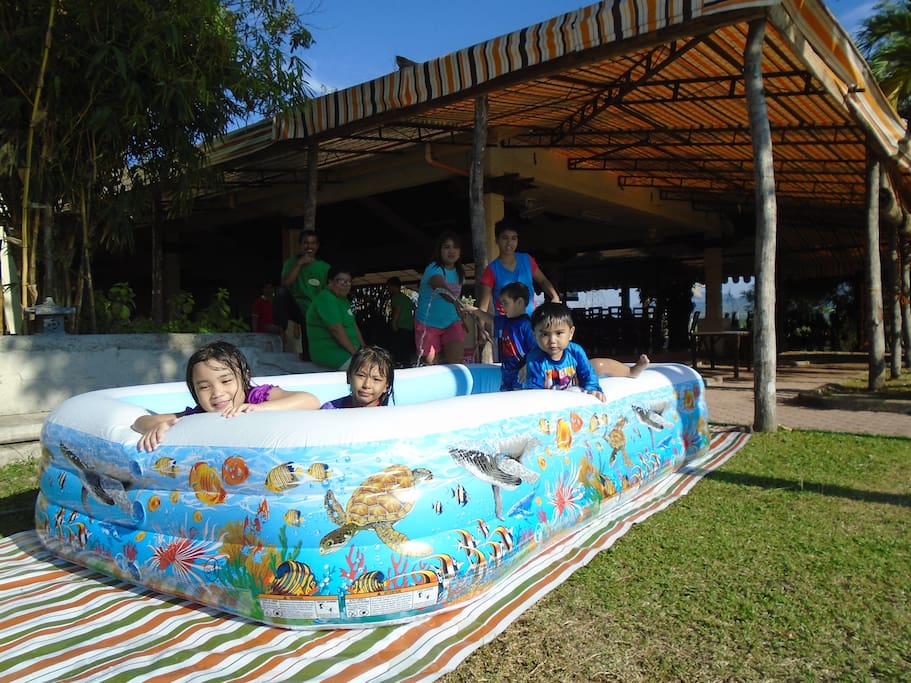 Mini-pool for kids.