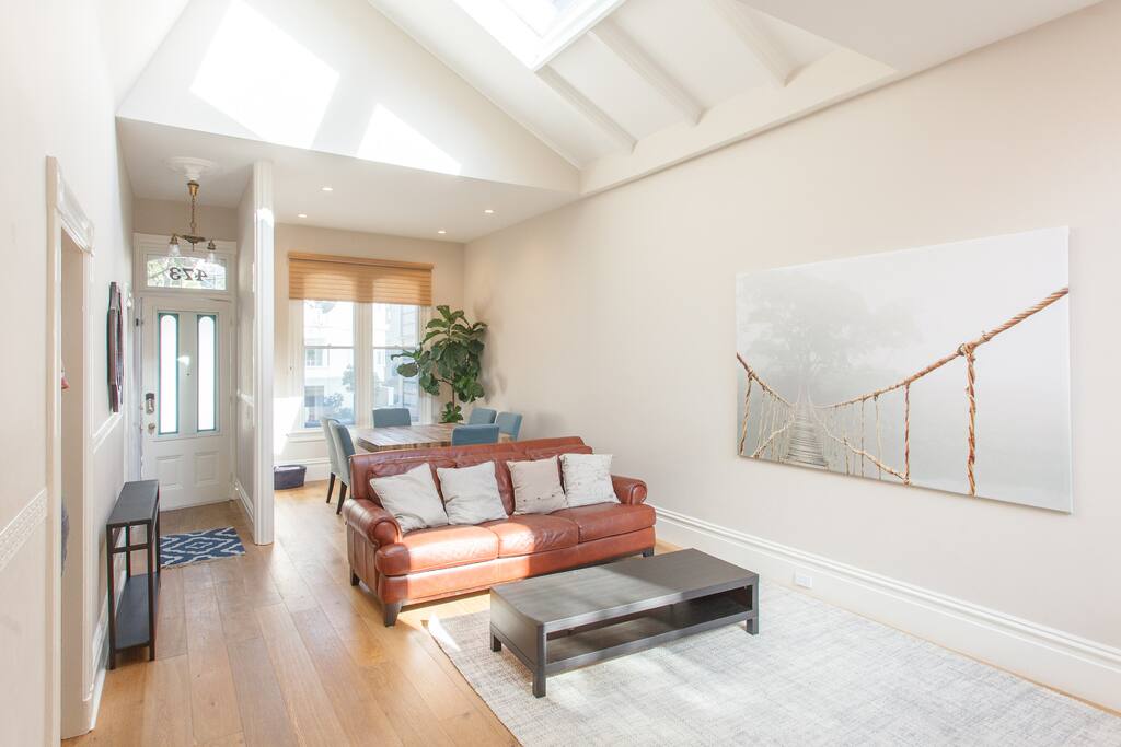 Giant living and dining area