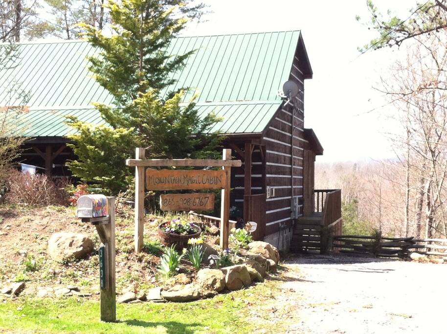 Front of Mountain Magic in Spring