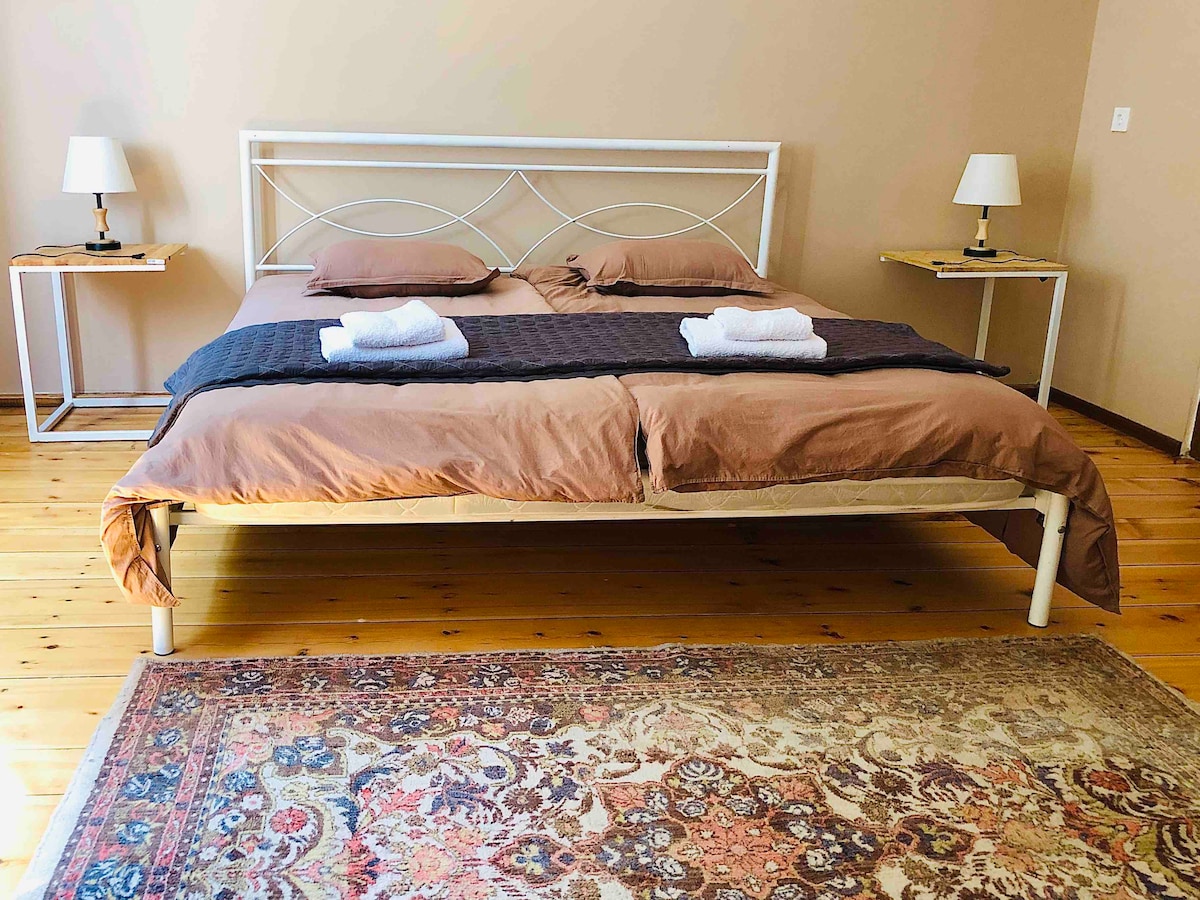 Bedroom at Roka's Home Airbnb in Kakheti