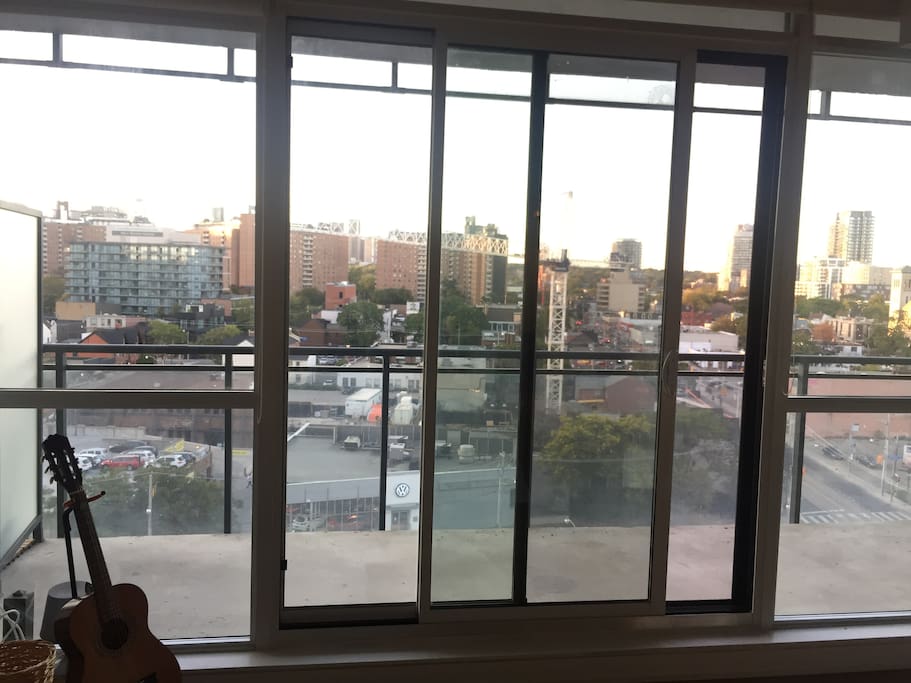 Unobstructed view of the city