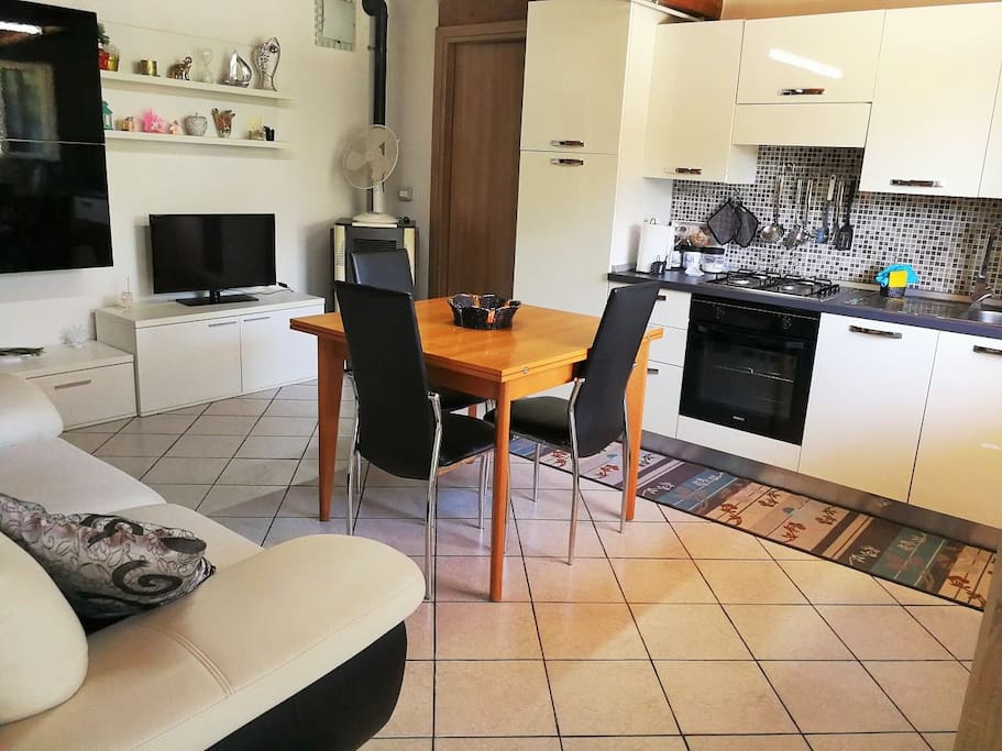 Kitchen and living area