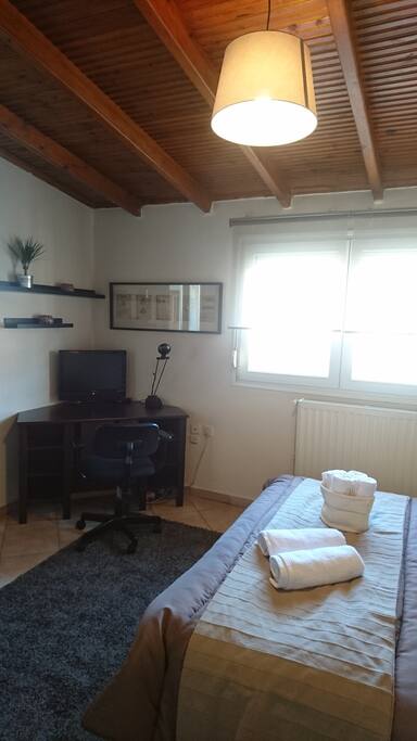 Laptop desk and TV