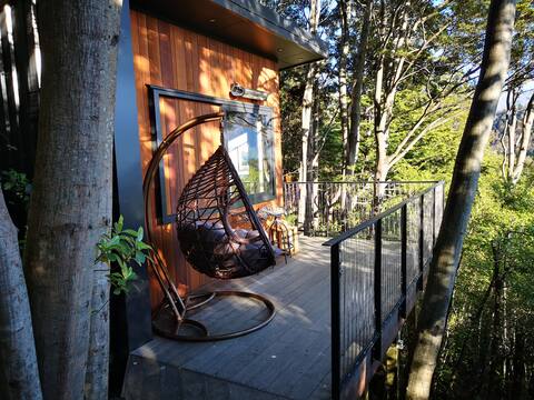 Unique & private treehouse with outdoor bathtub