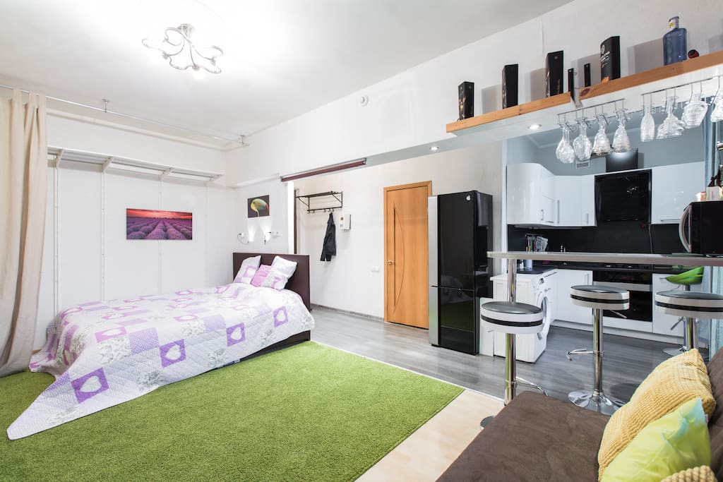 Bed with a bar