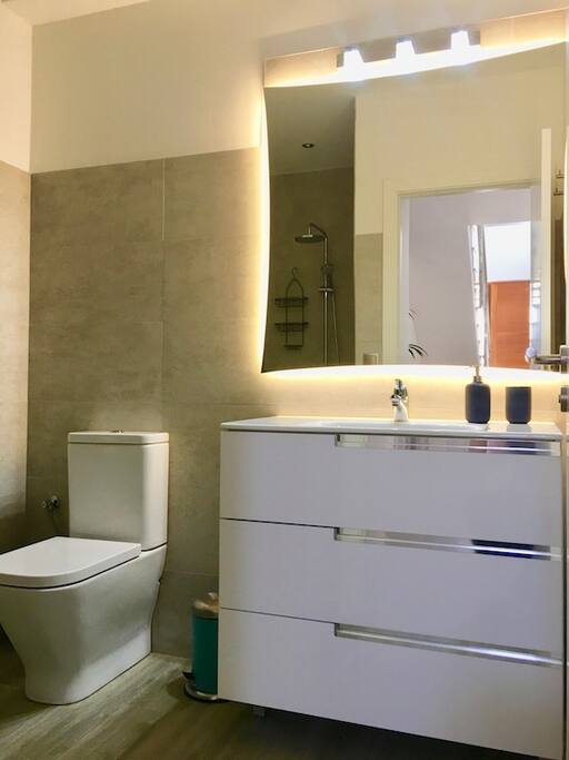privates Badezimmer im Erdgeschoss / private bathroom on ground floor