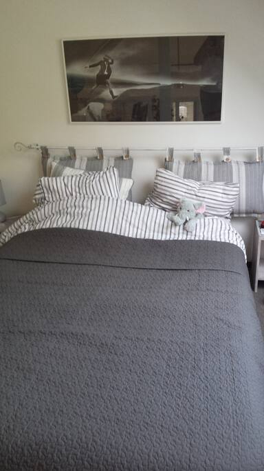 le lit sur la mezzanine