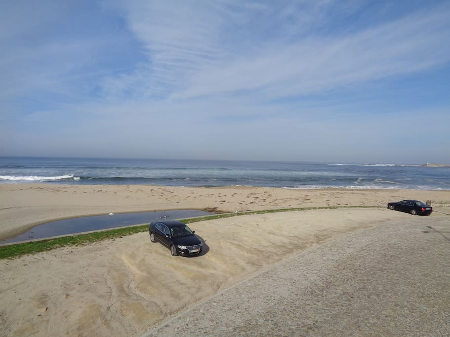 vista do terraço para a praia