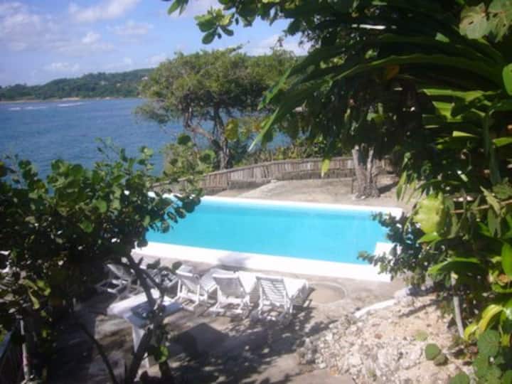 Saltwater pool fresh from the Caribbean Sea.