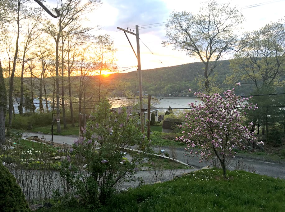 Spring sunrise from front porch.