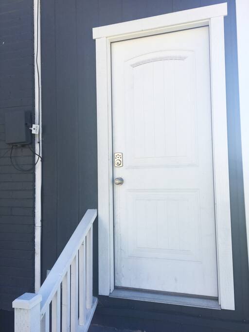 The back door entrance.