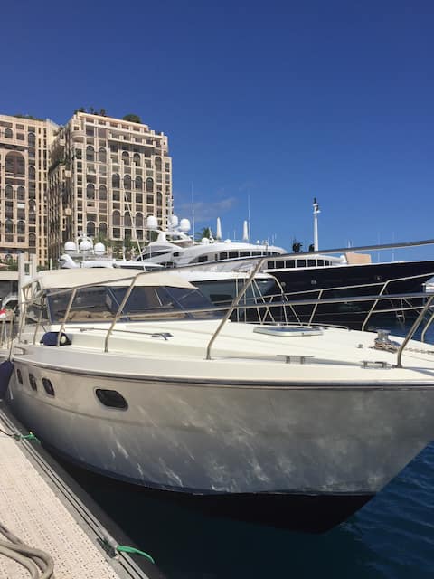 Charming boat in port of Monte Carlo