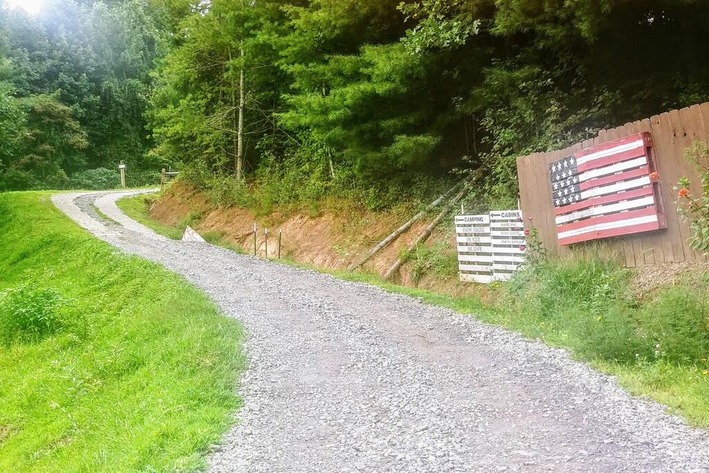 Road to the Camping Village Part 1. It's 750 Feet uphill with slight curves. We will provide Tips on How to drive up safely.