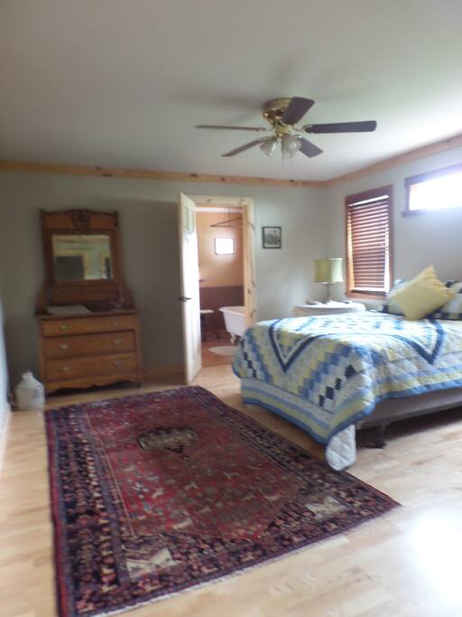Large bedroom with private bath.