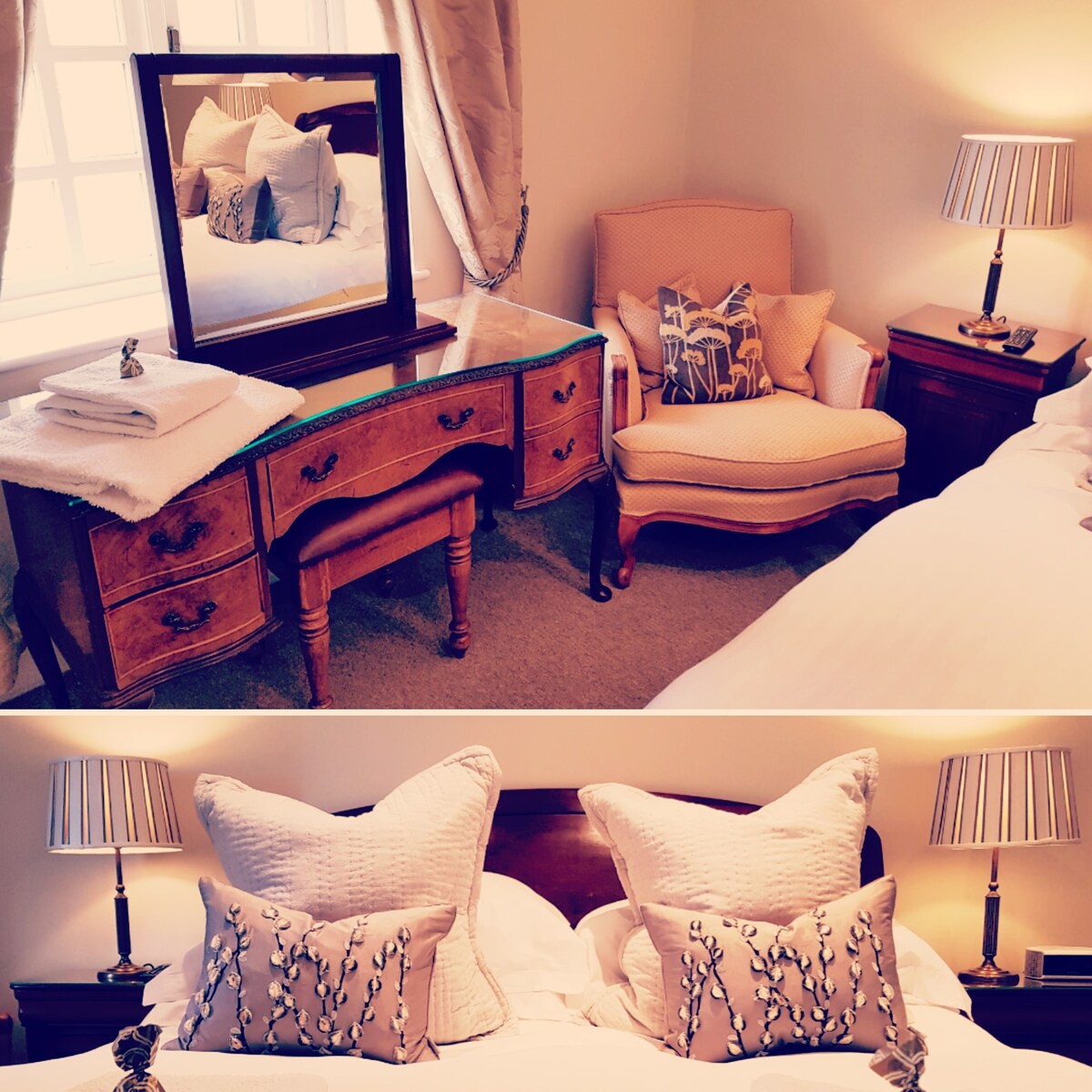 כולל מיטות יפות, מצעים של מלון 5 כוכבים, מגבות וחלוקי רחצה.