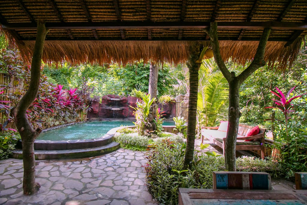 Rumah Sumatra outside relaxing area