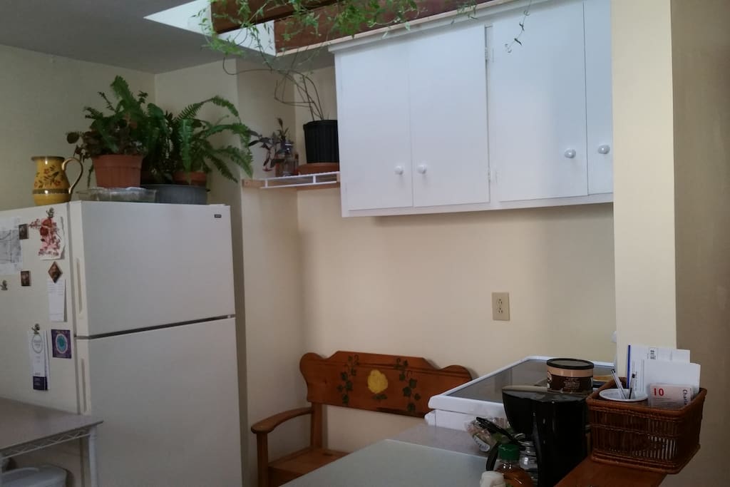 Full kitchen with skylight