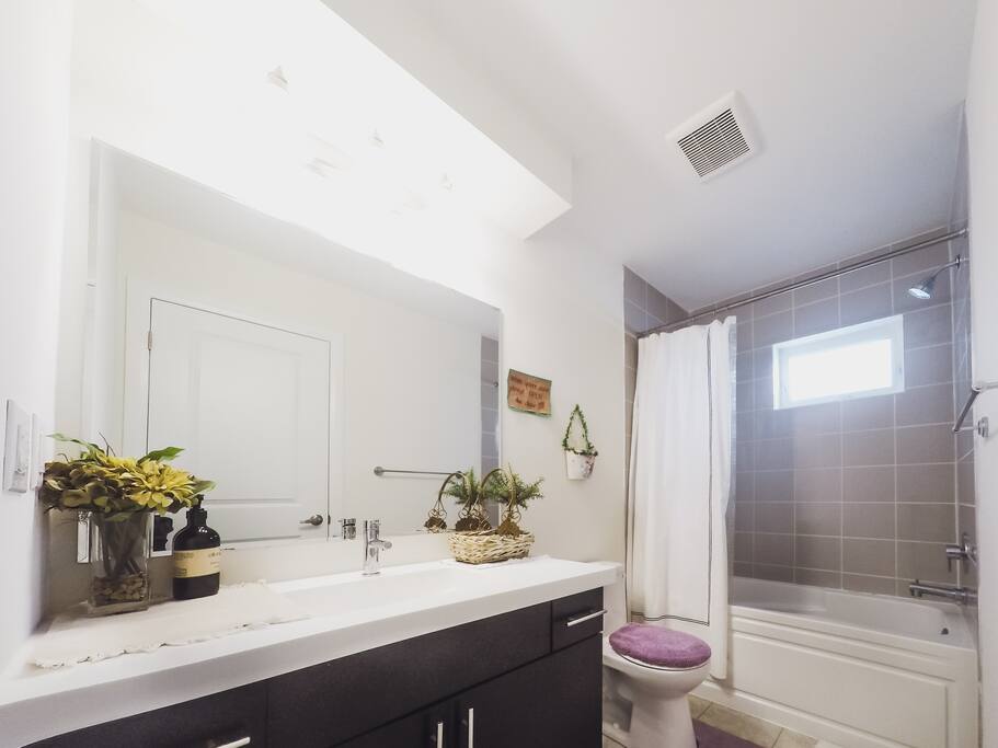 Clean shared washroom