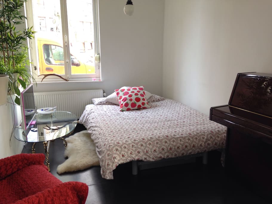 Double bed on ground floor