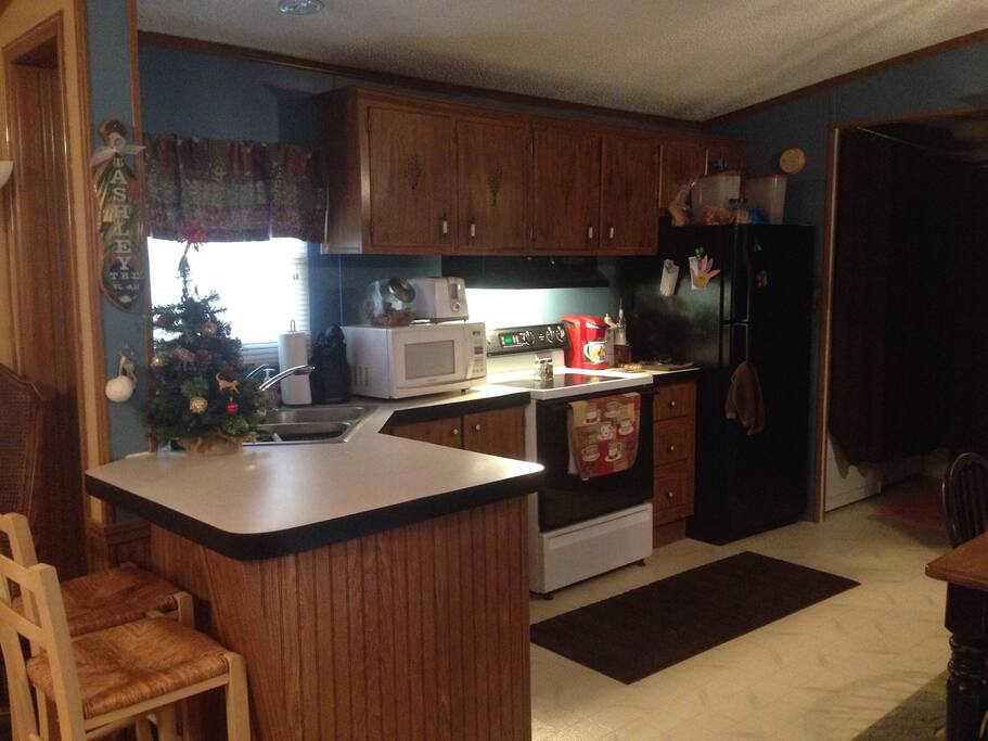 Kitchen and breakfast bar