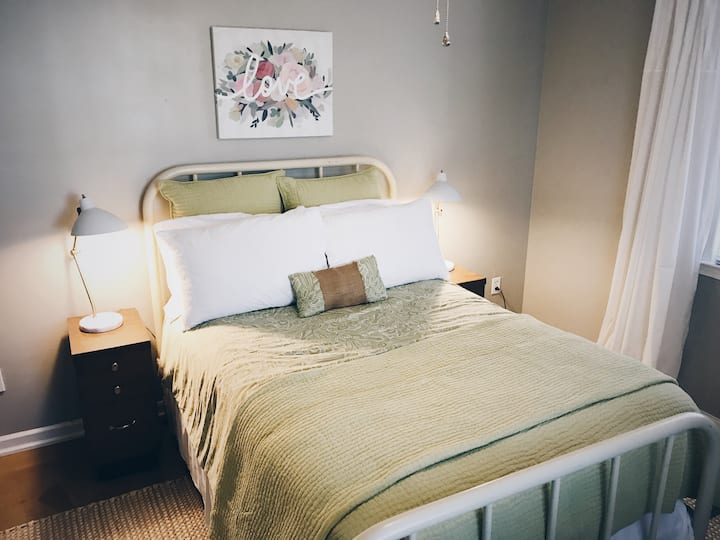 Relax in the peaceful bedroom