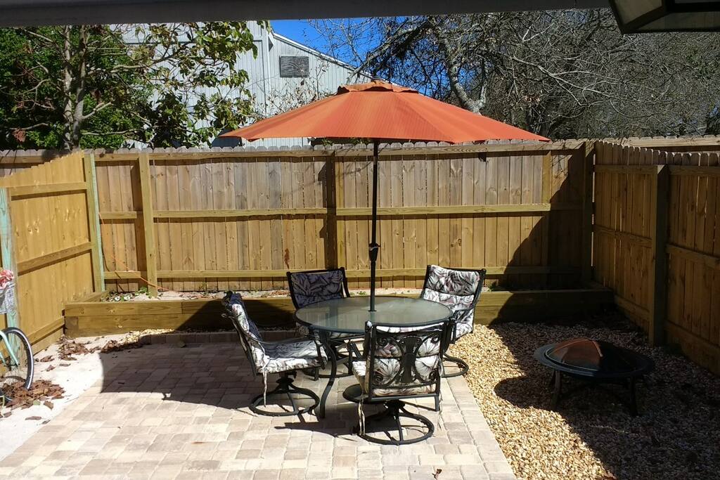 Enjoy a soothing drink on the patio