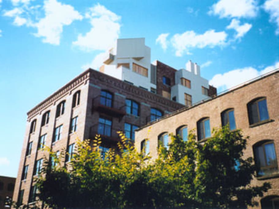 Our apartment is in the third floor of this building