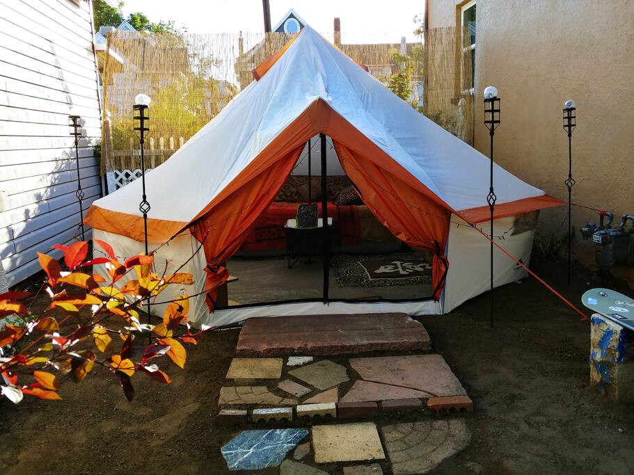 With night lighting and ambiance that creates a majestic oasis when the sun goes down.