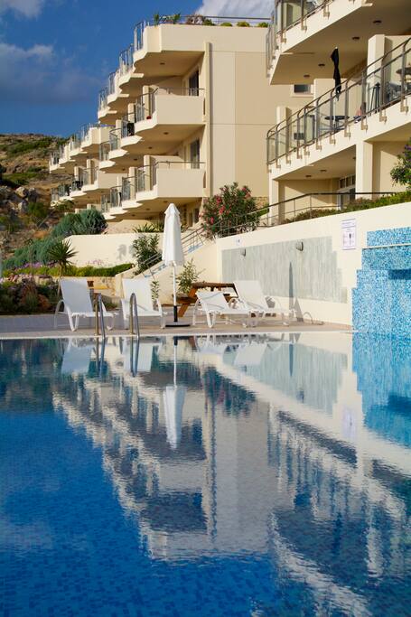 One of two shared pools