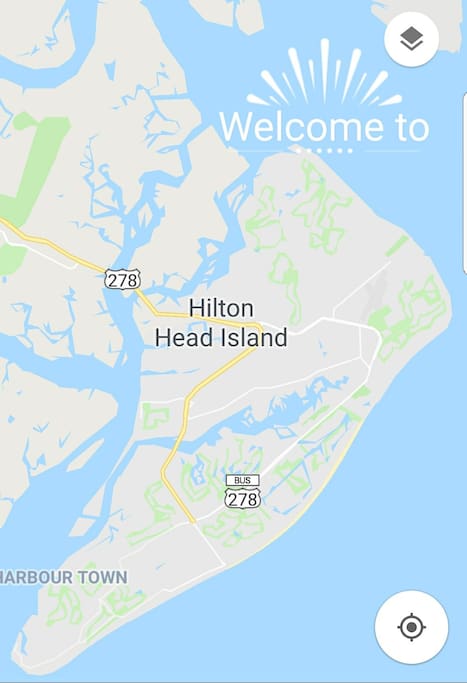 Map of Hilton Head Island, South Carolina, USA!