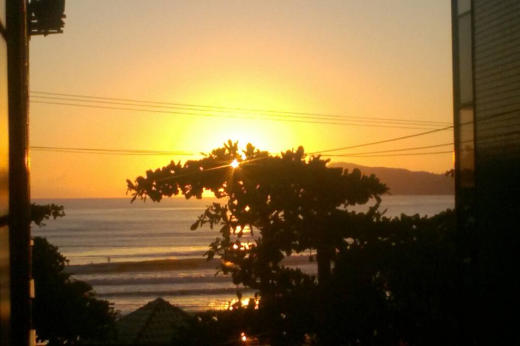 Vista da janela do apartamento.