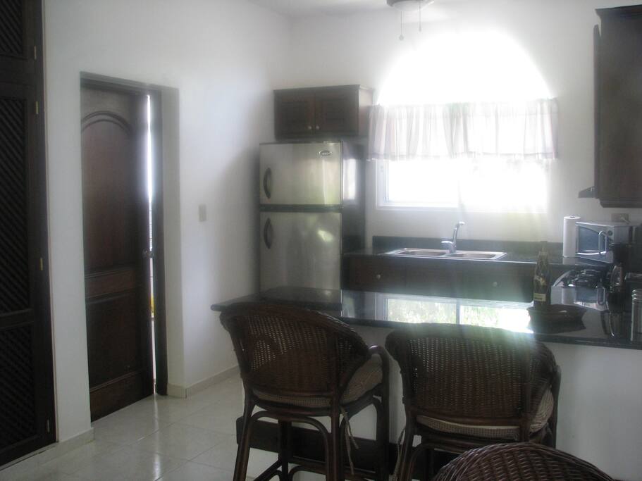 Kitchen With Stainless Steel Appliances & Granite CountCountertops