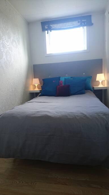 Quality queen bed.