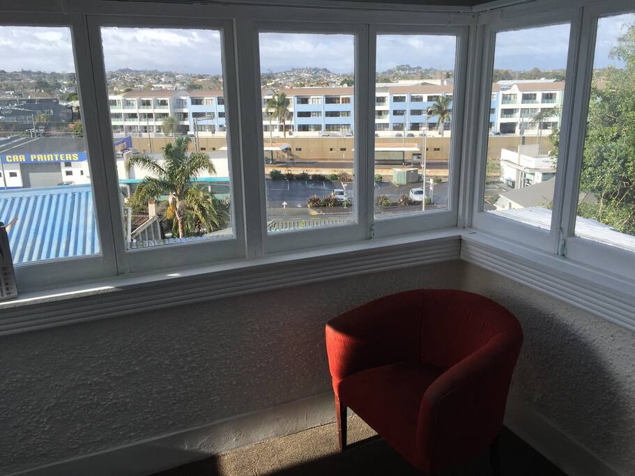 Views of Morningside Train Station from Sunroom