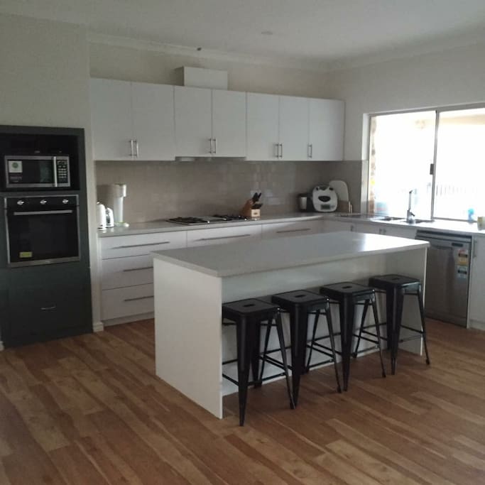 Newly installed modern kitchen