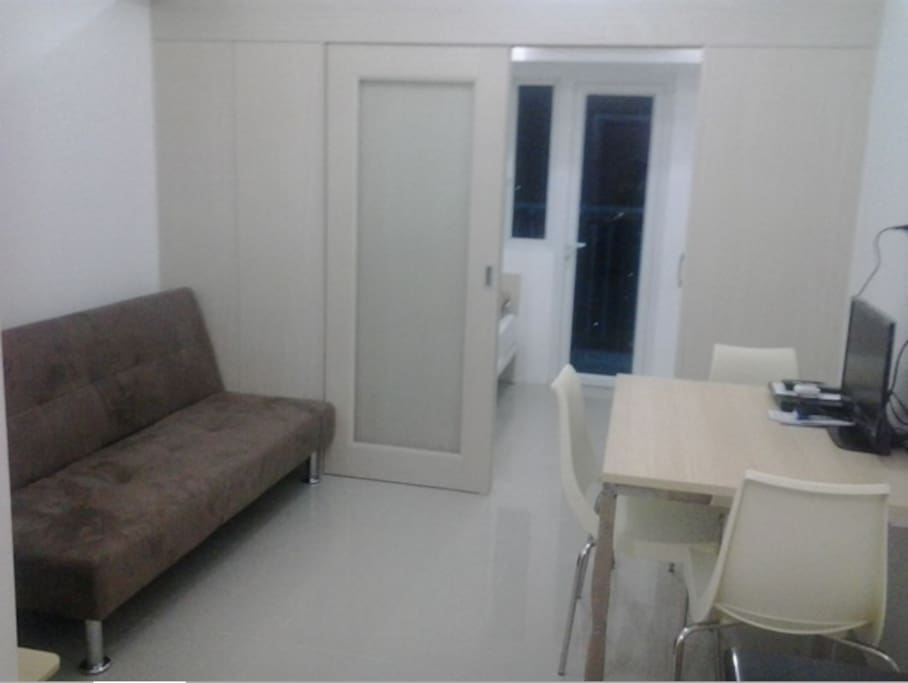 With Sofa Bed that can be used as extra bed.