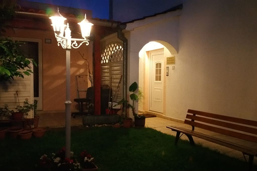 Enjoy the illuminated romantic and relaxing garden