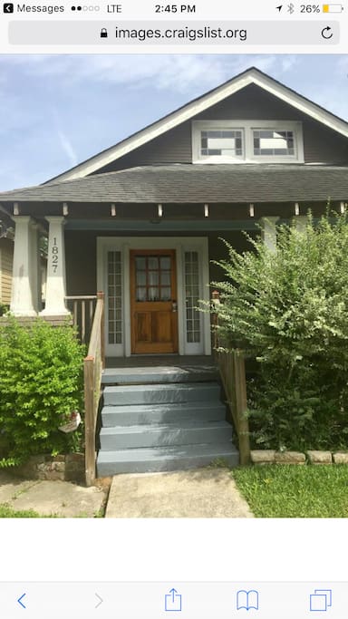 Left side of house