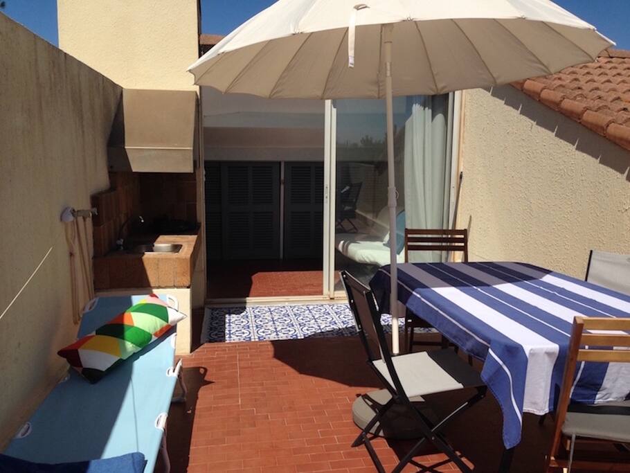 Toit terrasse équipé