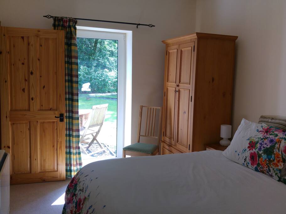 Bedroom door to garden