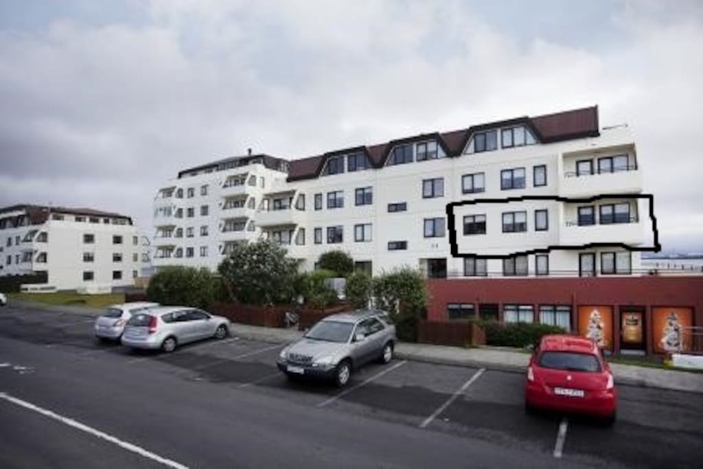 Apartment is on the 4 floor but only on second floor from the car parking in front of the house.