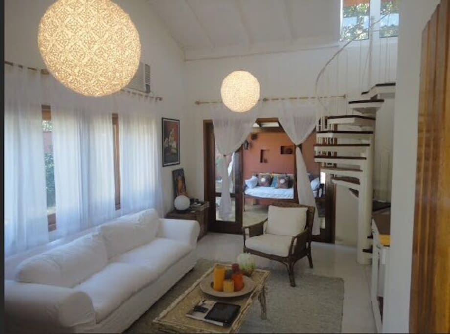 Vista living e varanda