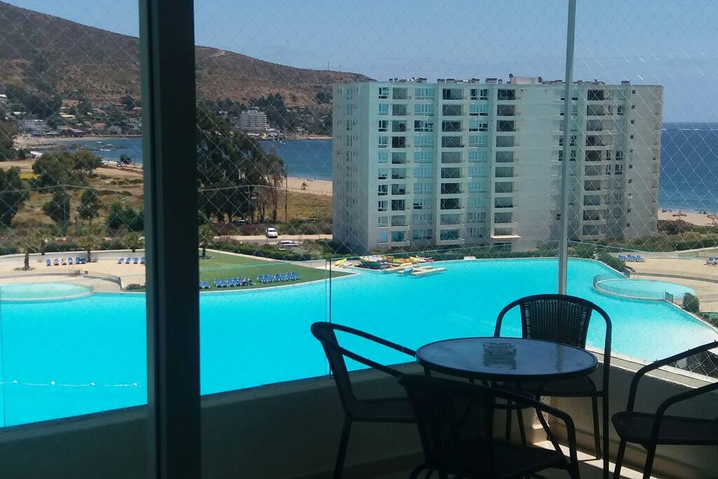 vista desde el balcón