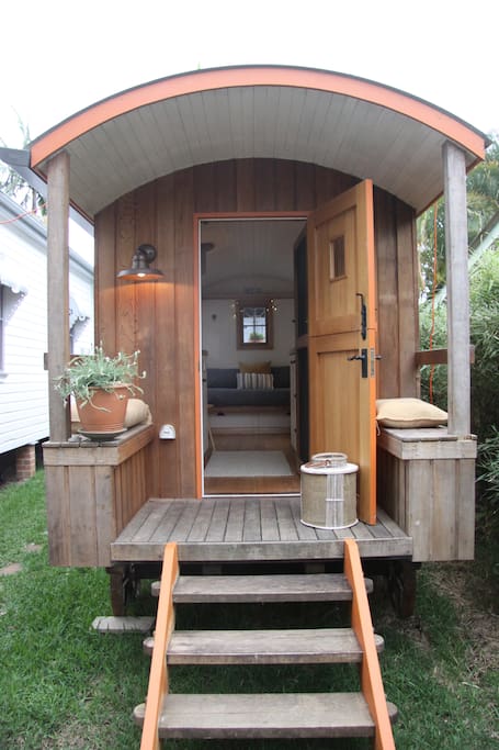 Traditional 20ft wooden Gypsy shepherd wagon