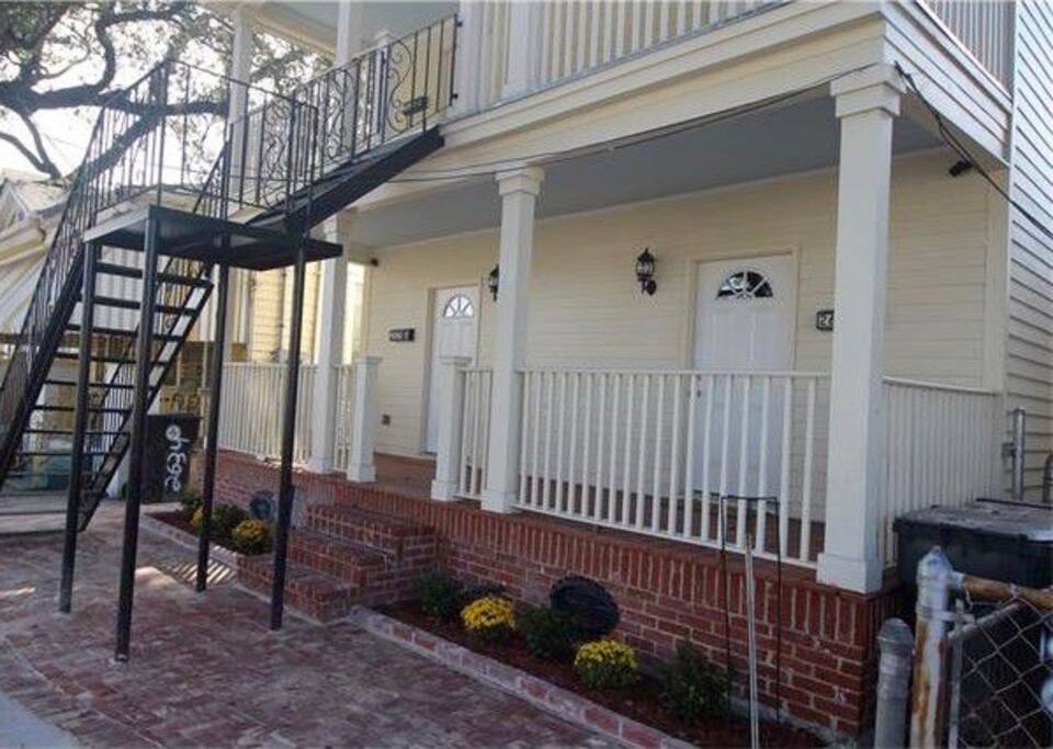 Front of the apartment