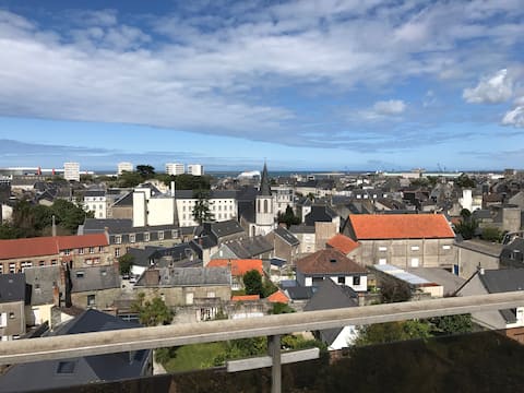 Top performing Airbnb: City skyline view in Cherbourg En Cotentin