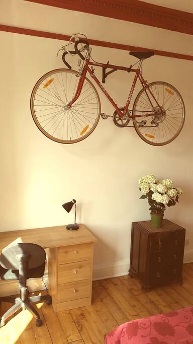 Desk in bedroom