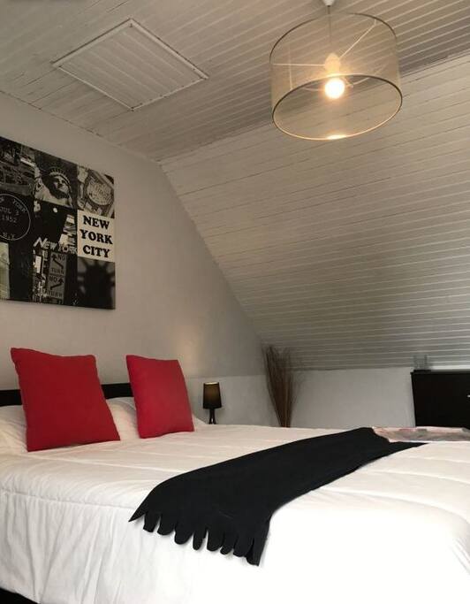 Chambre double à l'étage (Plein sud)